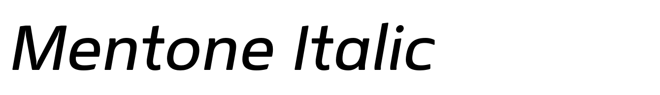 Mentone Italic